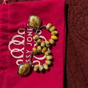 Sassy Jones Brown and Yellow Tezra Earrings